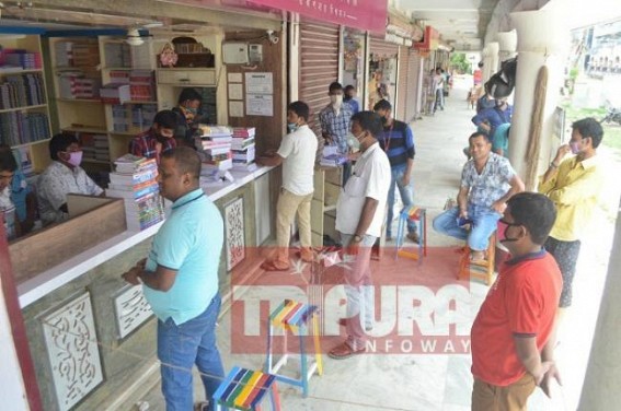 Book stalls opened in Tripura with social distancing